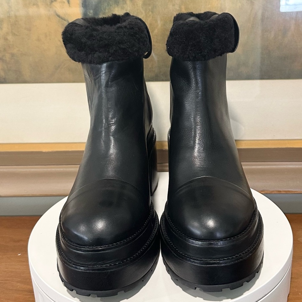 🌹CULT GAIA🌹 Black Raine Genuine Sherling Cuff Boot Size: 41.5 - Picture 6 of 15